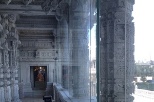 Glass protection of temple.